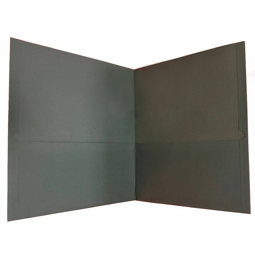 Business Source Letter Portfolio - 8 1/2" x 11" - 125 Sheets Capacity - Inside Front & Back Pocket - Gray - Card Holder - 1 Box. Picture 8