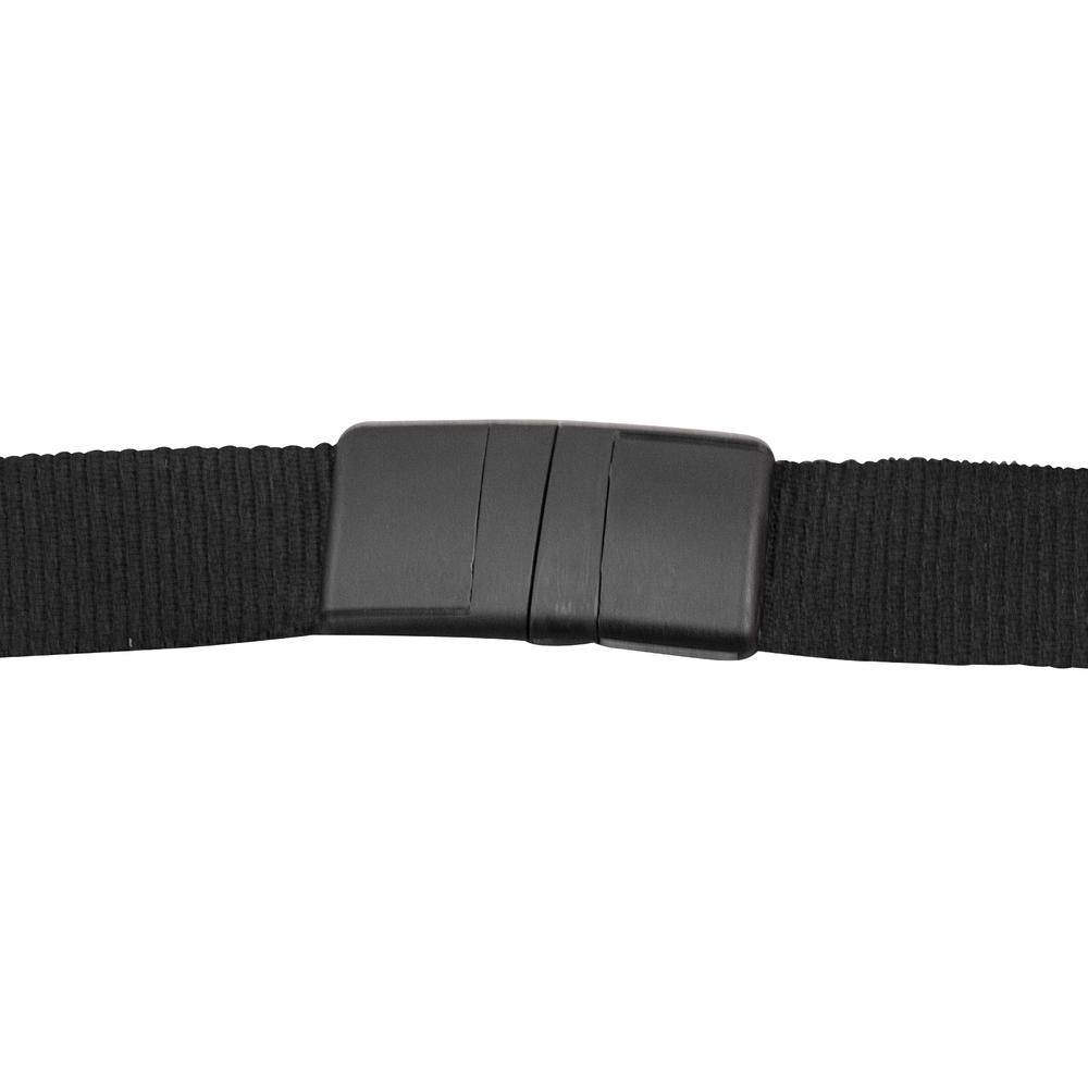Advantus Plastic Hook Flat Breakaway Lanyard - 36" Length - Black - Plastic - 12 / Pack. Picture 4