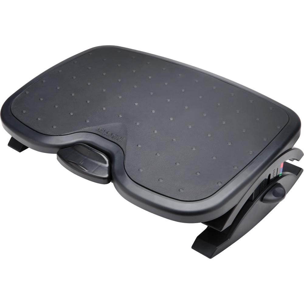 Kensington SmartFit Solemate Plus Foot Rest - 3.50" - 5" Adjustable Height - 30&deg; Tilt - Black - 1 Each - TAA Compliant. Picture 4