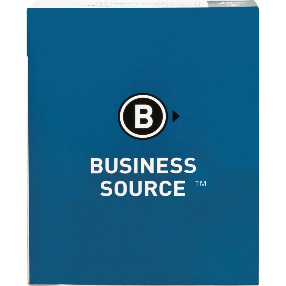 Business Source 1/3 Tab Cut Letter Recycled Fastener Folder - 8 1/2" x 11" - 2 Fastener - 10% Recycled - 50 / Box. Picture 3