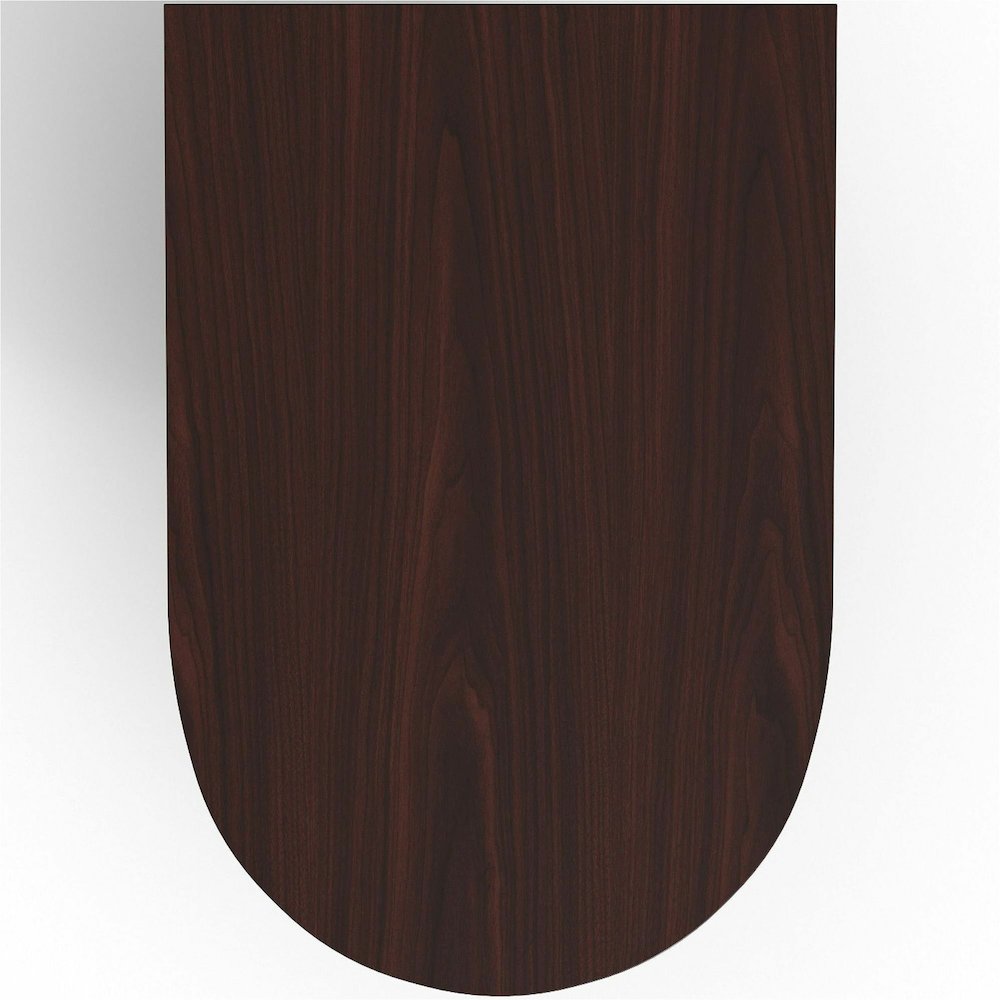 Lorell Prominence 2.0 Half-Racetrack Conference Tabletop - Mahogany Racetrack, Laminated Top - 72" Table Top Width x 48" Table Top Depth x 1.50" Table Top Thickness - Conferencing, Office - Assembly R. Picture 14