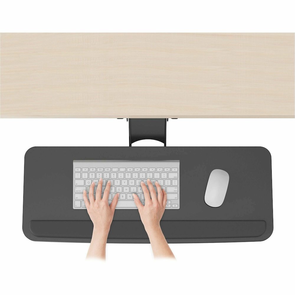 Lorell Universal Keyboard Tray - 5" Height x 10.9" Width - Black - 1 Each. Picture 17