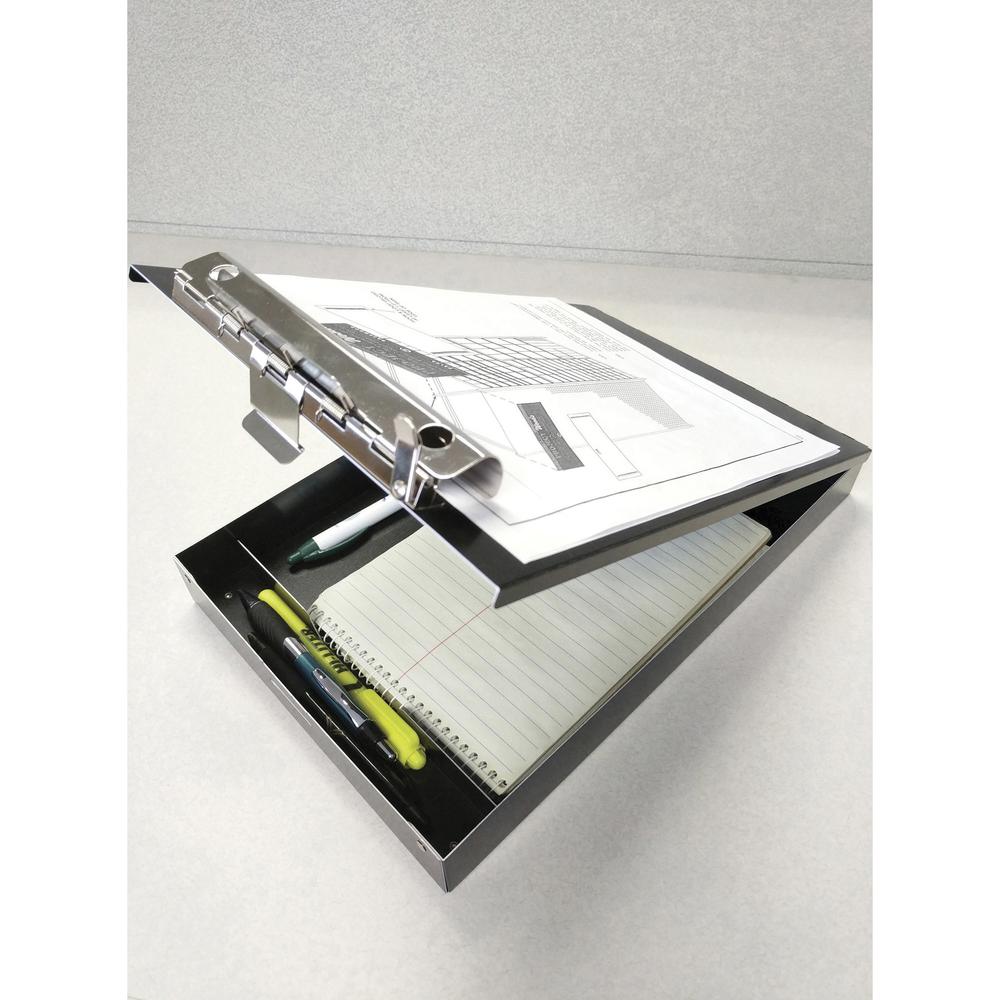 Saunders Redi-Rite Aluminum Storage Clipboard - 8 1/2" x 11" - Aluminum - Black - 1 Each. Picture 8