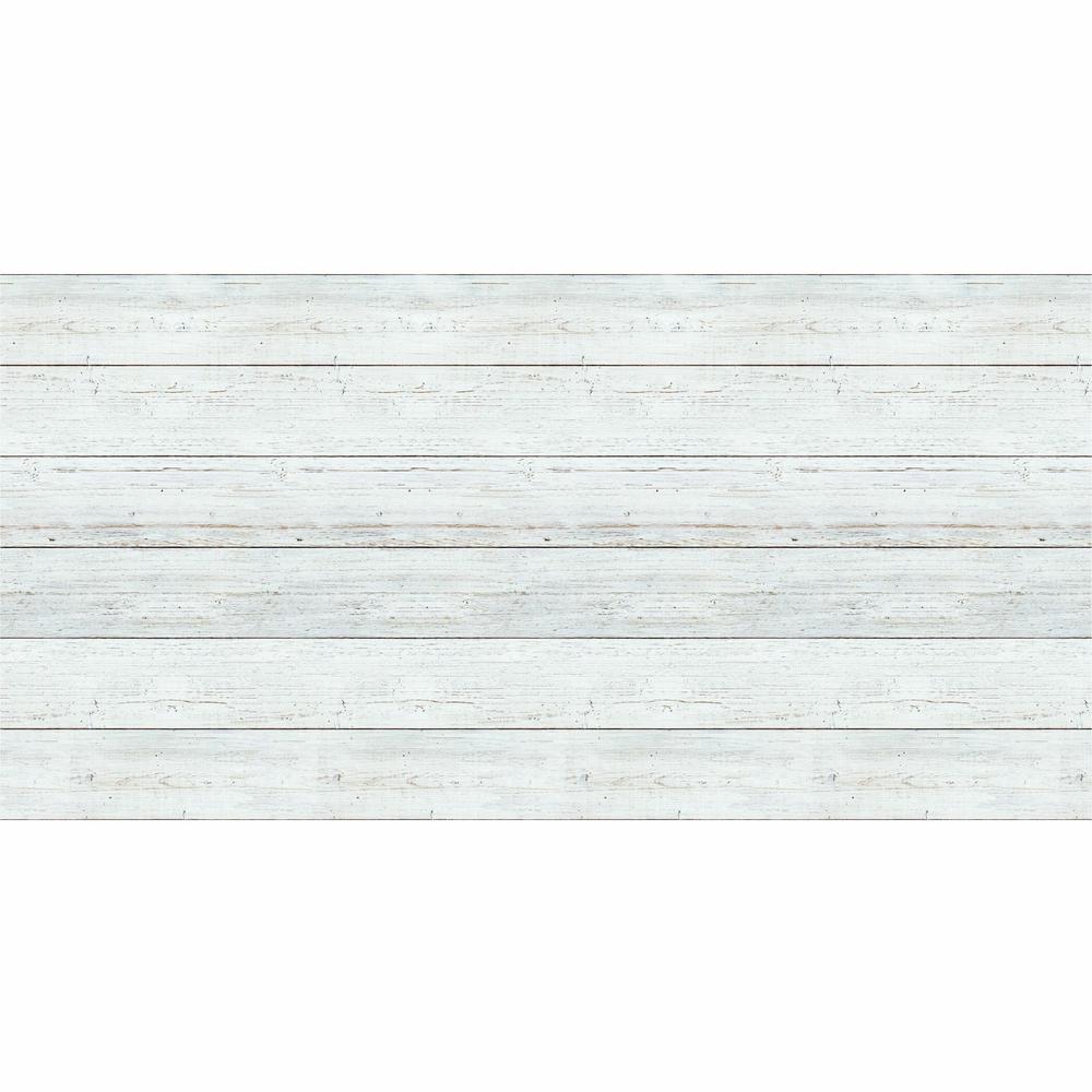 Fadeless Shiplap Design Board Art Paper - Fun and Learning, Classroom, Bulletin Board, Display, Craft, Art, Table Skirting, Decoration - 48"Height x 2"Width x 50 ftLength - 1 / Roll - Assorted. Picture 3