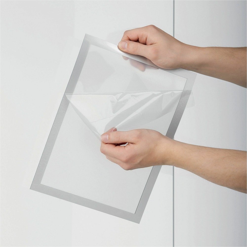 DURABLE The Infoframe - Glass-mountable, Window-mountable - Removable, Both Sides Display, Sturdy, UV Resistant, Heat Resistant, Repositionable - Information, Advertising - 2 / Pack. Picture 9