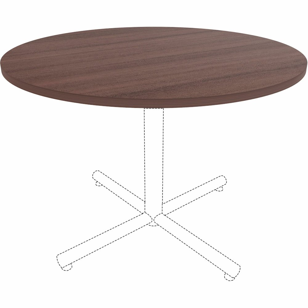 Lorell Essentials Conference Tabletop - Espresso Round Top - Contemporary Style - 1" Table Top Thickness x 42" Table Top Diameter - Assembly Required - 1 Each. Picture 10