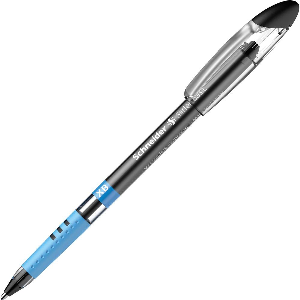 Schneider Slider Basic XB Ballpoint Pen Wallet - Black, Red, Blue, Light Green, Orange, Violet, Pink, Light Blue Ink - Transparent Rubberized, Black, Red, Blue, Light Green, Orange, Violet, Pink, Ligh. Picture 5