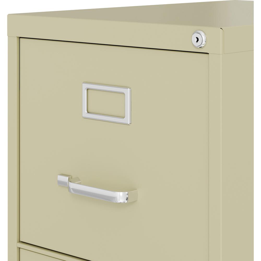 Lorell Fortress Series 22" Commercial-Grade Vertical File Cabinet - 15" x 22" x 40.2" - 3 x Drawer(s) for File - Letter - Vertical - Ball-bearing Suspension, Removable Lock, Pull Handle, Wire Manageme. Picture 7