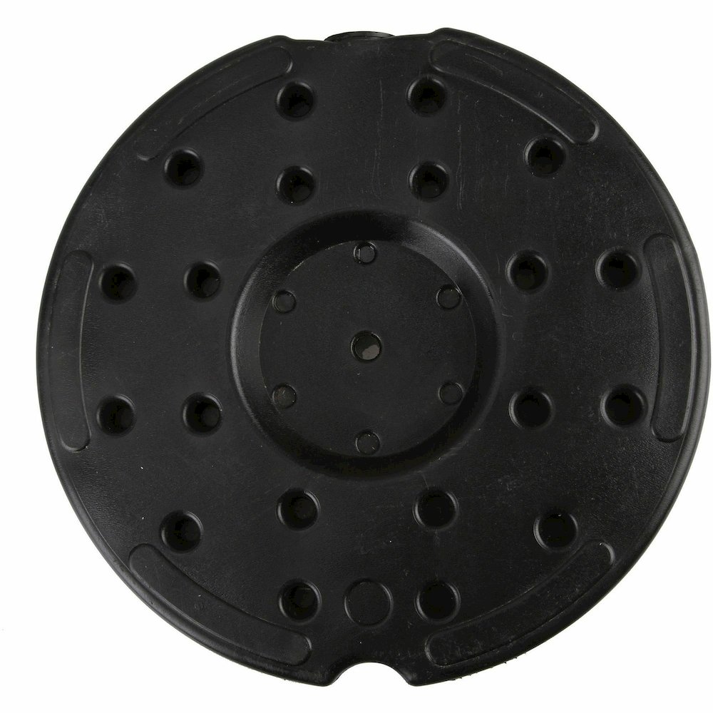 Genuine Joe Crowd-Control Bases - Rubber Feet - Floor Standing - Black - Steel, Concrete - 2 / Carton. Picture 11