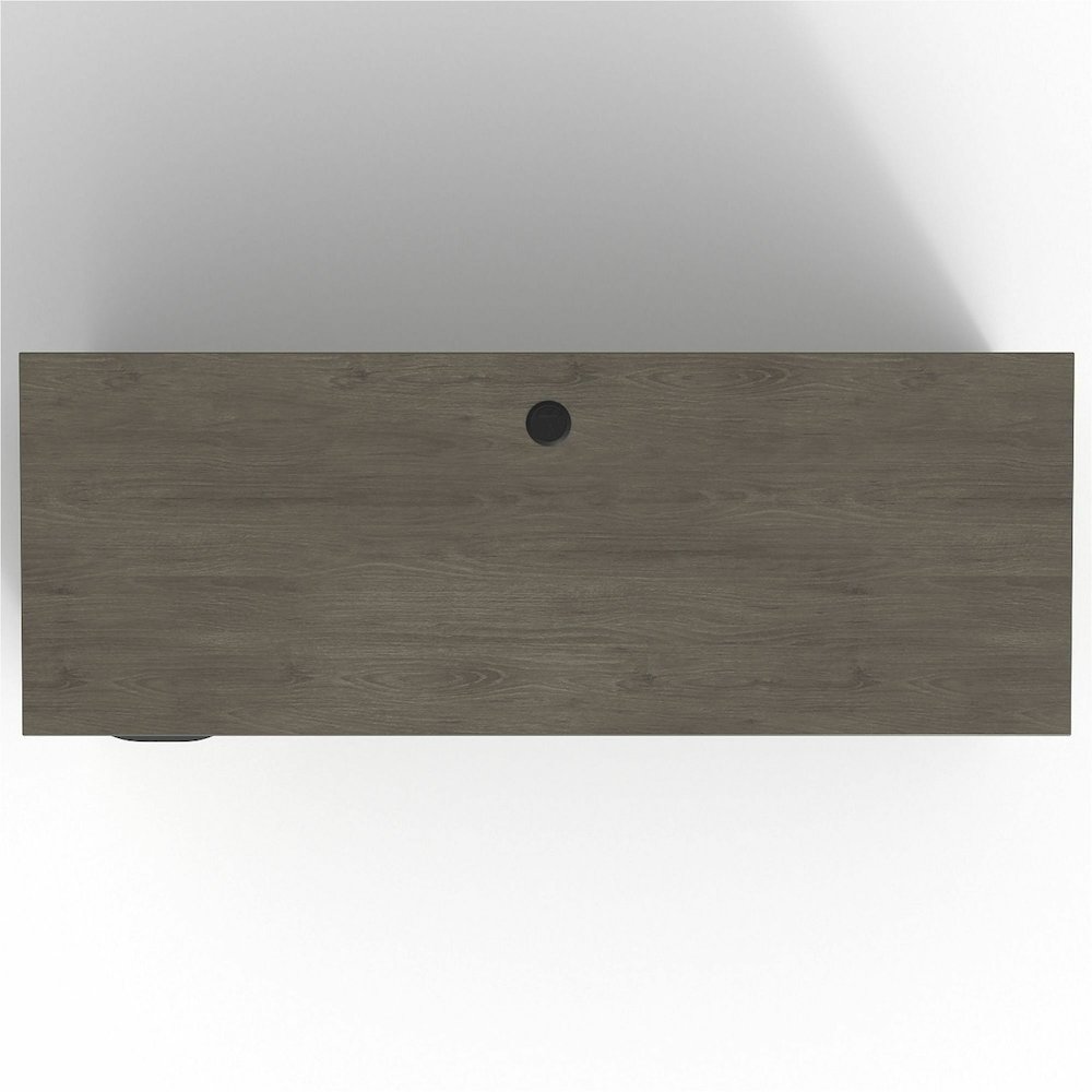 Lorell Prominence 2.0 Left-Pedestal Credenza - Rectangle - 29" Height x 66" Width x 24" Depth, 1" Thickness Top - Total Drawer(s): 2 - Single Pedestal on Left Side - Band Edge - Material: Particleboar. Picture 14