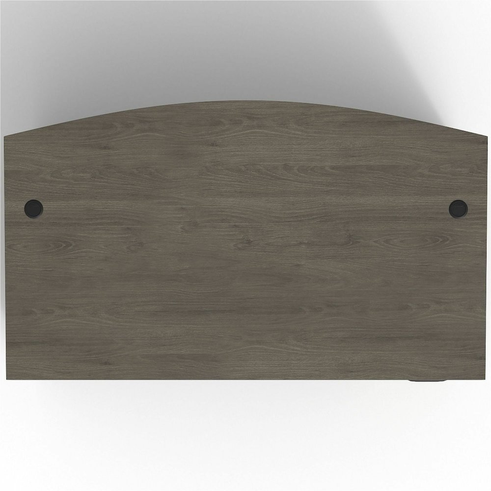 Lorell Prominence 2.0 Bowfront Right-Pedestal Desk - Rectangle - 29" Height x 72" Width x 42" Depth, 1" Thickness Top - Total Drawer(s): 3 - Double Pedestal on Right Side - Band Edge - Material: Parti. Picture 14