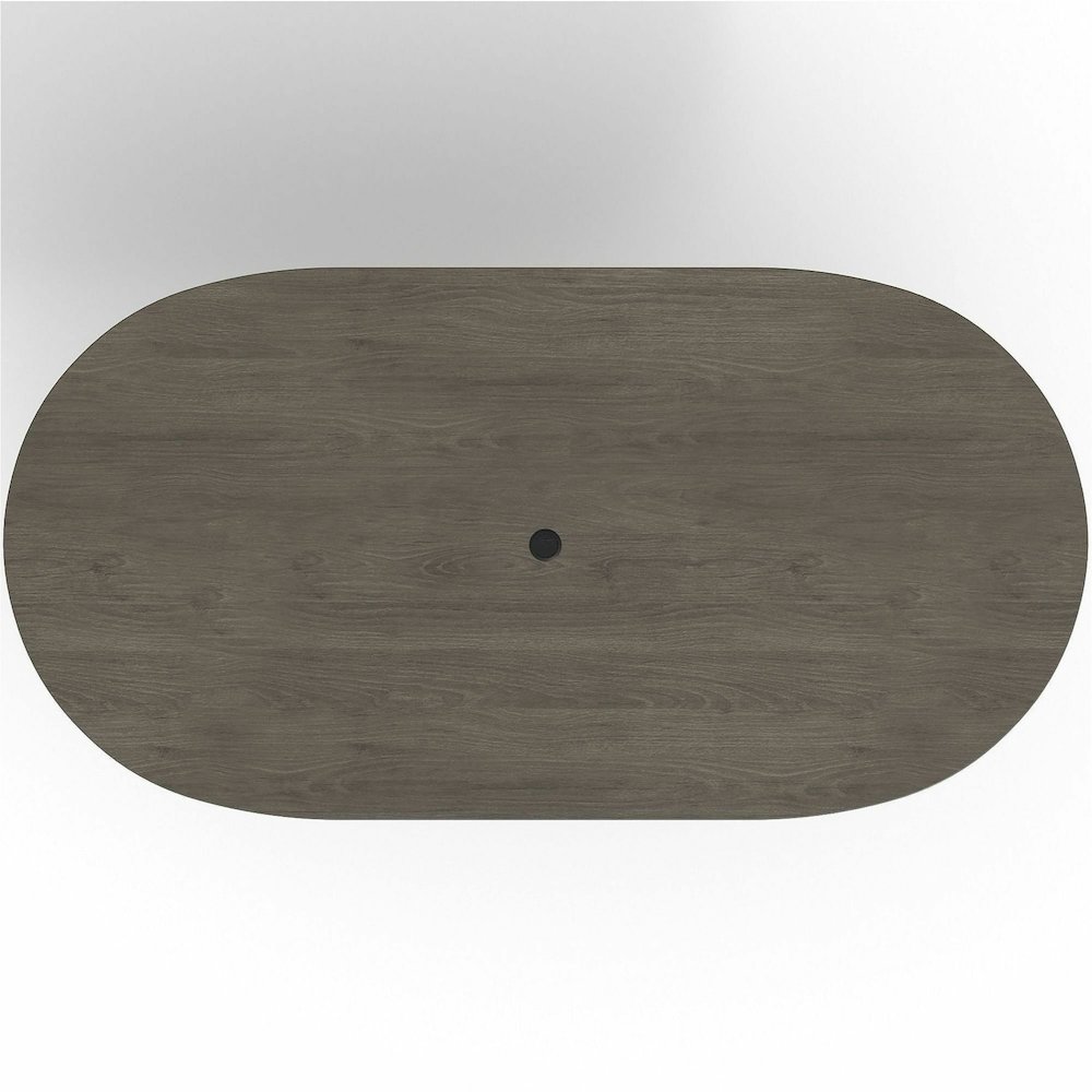 Lorell Prominence 2.0 Racetrack Conference Tabletop - Oval - 96" Width x 48" Depth, x 1.5" Thickness Top - Material: Particleboard - Finish: Gray - Laminated, Durable, Mar Resistant, Burn Resistant, I. Picture 14