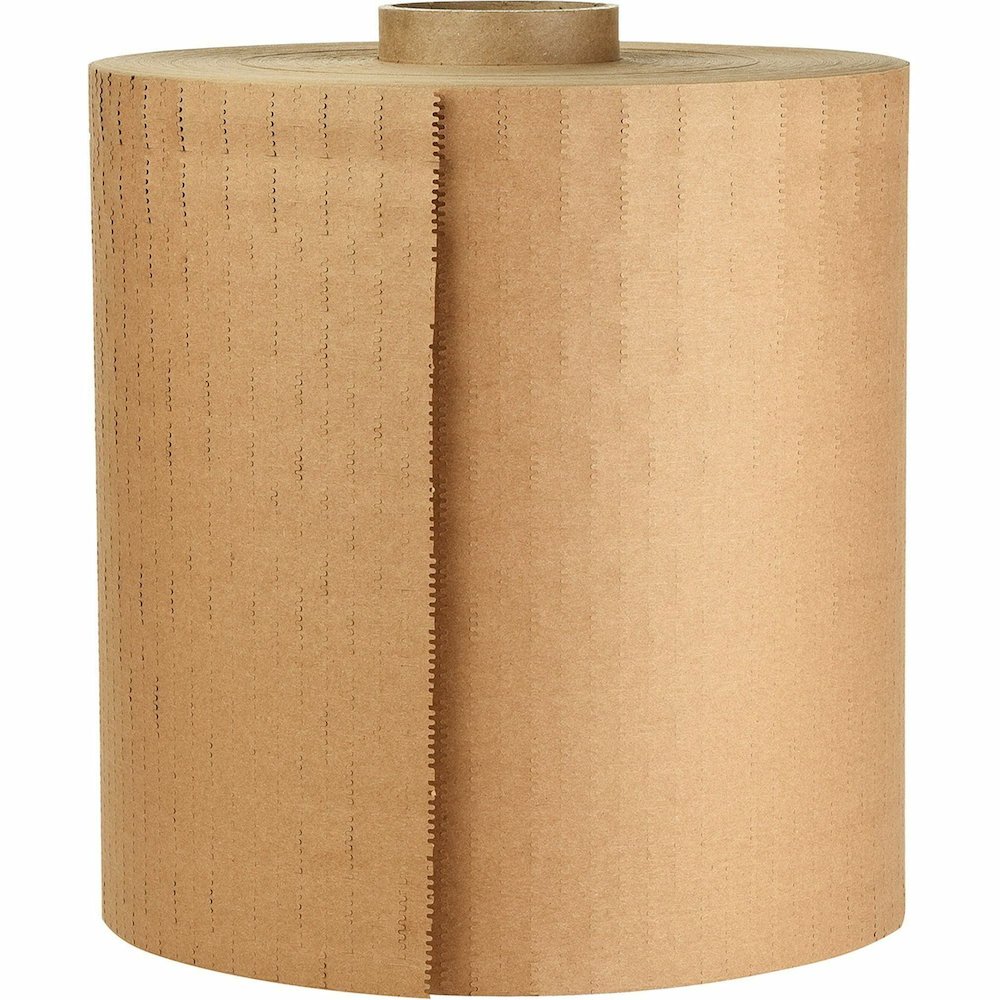 Scotch Cushion Lock Protective Wrap - 12" Width x 1000 ft Length - Recyclable, Easy Tear - Brown - 1 Roll. Picture 11