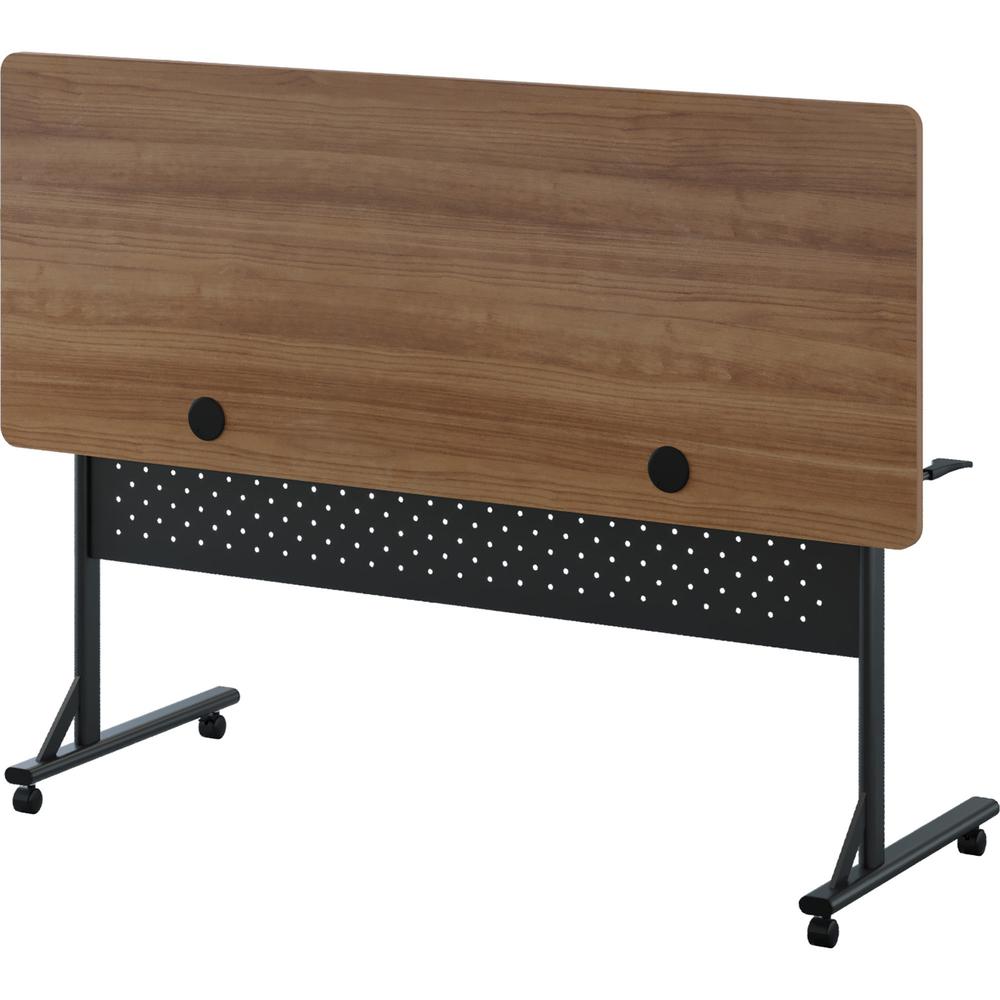 Lorell Shift 2.0 Flip and Nesting Mobile Table - Laminated Rectangle Top - 198 lb Capacity - 60" Table Top Length x 24" Table Top Width x 1" Table Top Thickness - 29.50" Height - Assembly Required - W. Picture 11