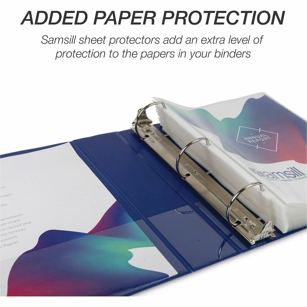 Samsill Durable View Binders - 2" Binder Capacity - Letter - 8 1/2" x 11" Sheet Size - 475 Sheet Capacity - 3 Ring - Fastener: D-Ring - Pocket: 2, Internal - Polypropylene, Chipboard - Assorted - Dura. Picture 11