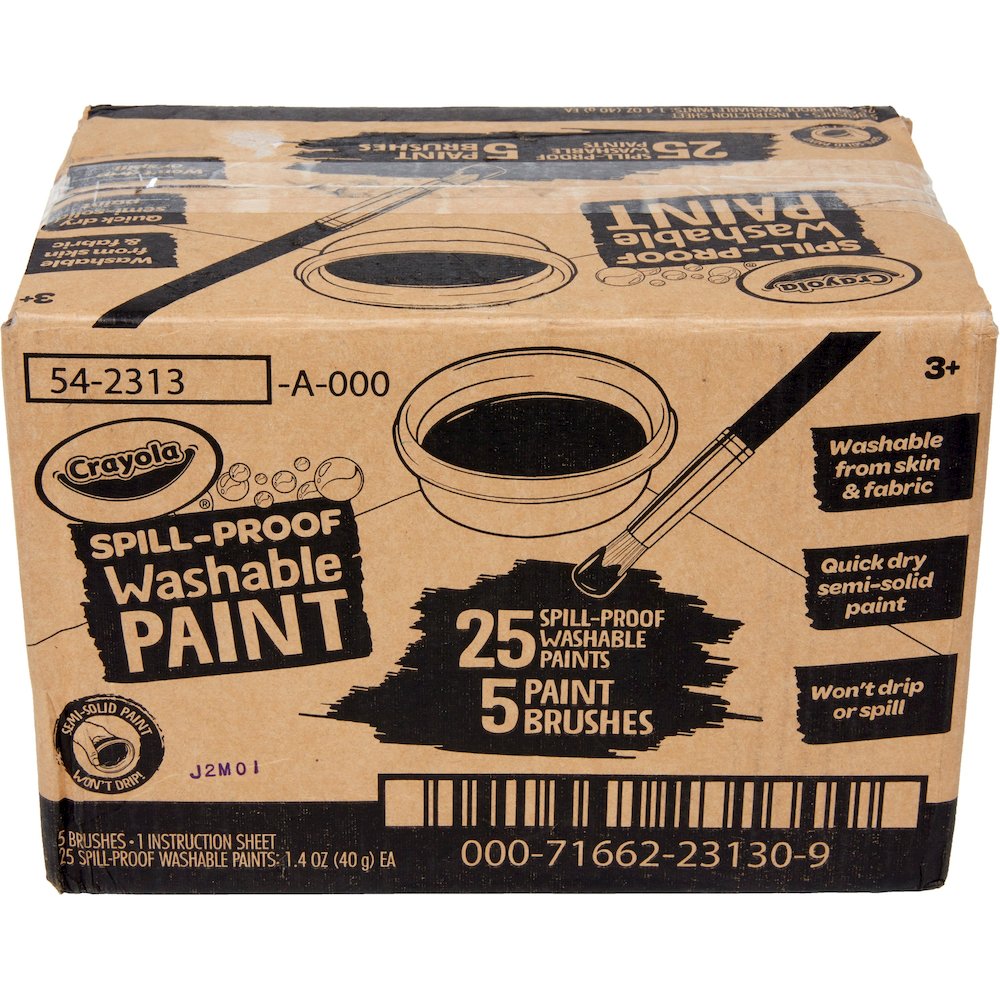 Crayola Spill Proof Washable Paint Set - Art, Craft - Recommended For 3 Year - 25 / Pack. Picture 14