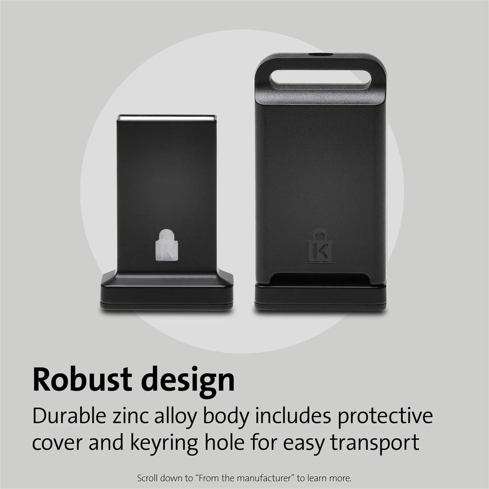 Kensington VeriMark Guard Fingerprint Security Key - Black - Fingerprint - USB - 5 V - TAA Compliant. Picture 7