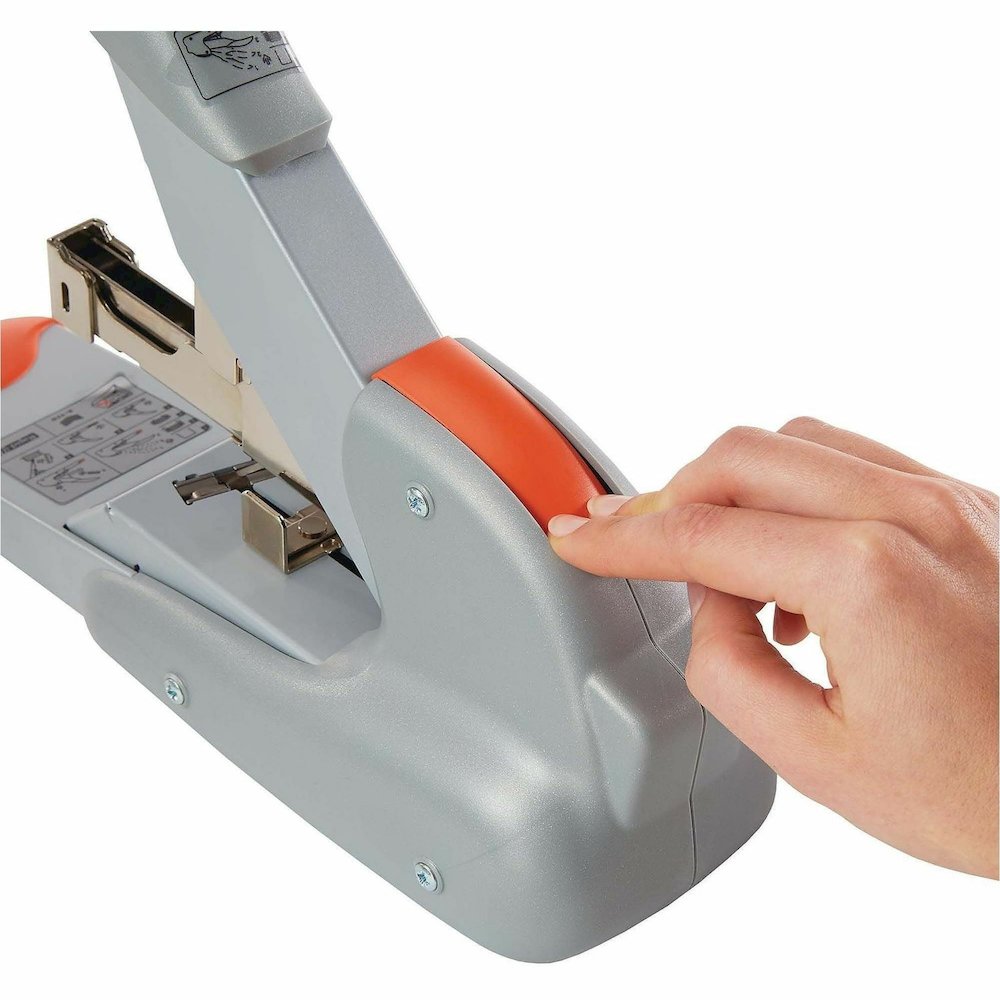 Rapid DUAX Heavy Duty Stapler - Staples Upto 170 Sheet - Holds Upto 400 Staple - Silver, Orange - Metal - 1 Each. Picture 12