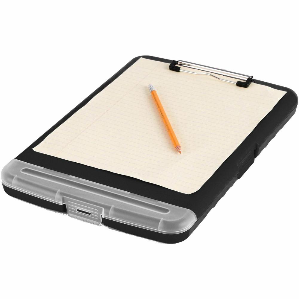 Business Source Storage Clipboard - Storage for 160 Sheet - Plastic - Black - 1 Each. Picture 10