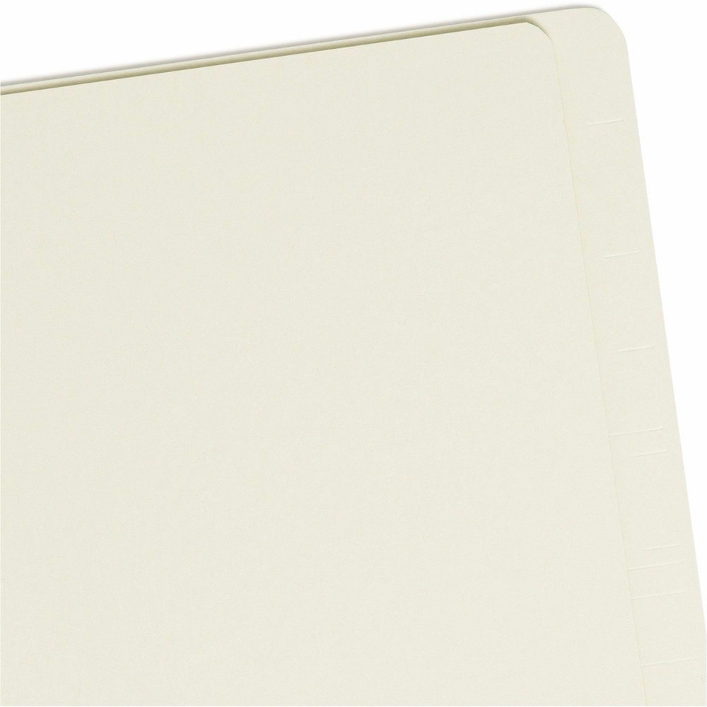 Smead Straight Tab Cut Legal Recycled Classification Folder - 8 1/2" x 14" - 2" Expansion - 2 x 2S Fastener - 2" for Folder - End Tab Location - 2 Divider - 25 pt. - Pressboard - Gray, Green - Heavy D. Picture 7