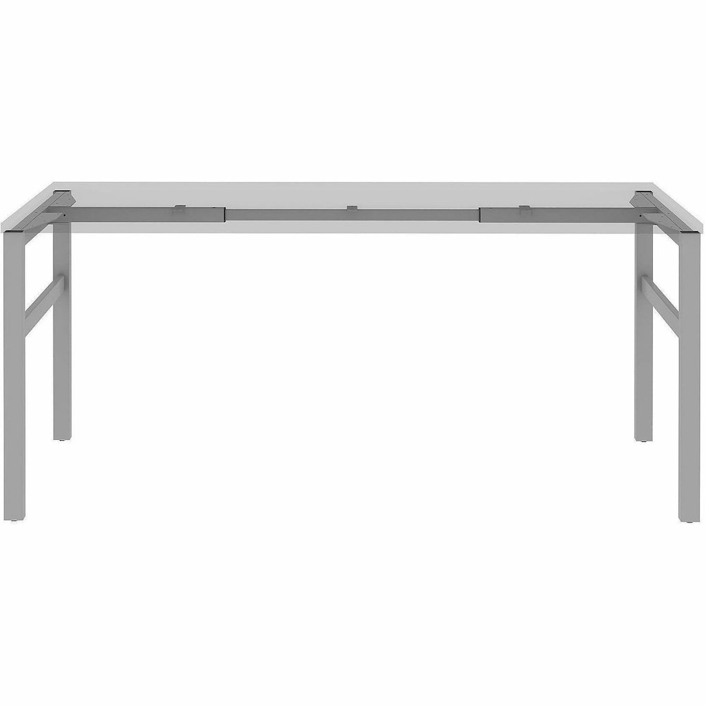 Lorell Table Base - Powder Coated H-shaped, Silver Base - 28.50" Height x 71.60" Width x 23.20" Depth - Metal Base Material - 1 Each. Picture 16