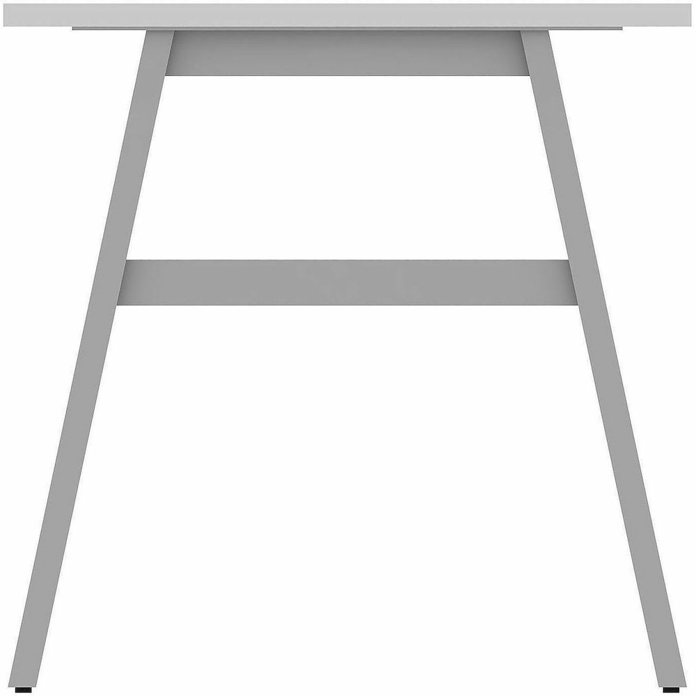 Lorell Table Base - Powder Coated A-shaped, Silver Base - 28.50" Height x 71.60" Width x 29.10" Depth - Metal Base Material - 1 Each. Picture 15
