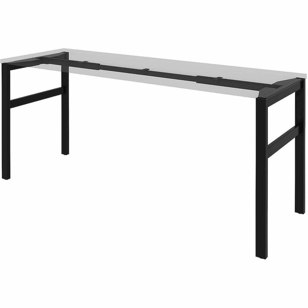Lorell Table Base - Powder Coated H-shaped, Black Base - 28.50" Height x 71.60" Width x 23.20" Depth - Metal Base Material - 1 Each. Picture 16
