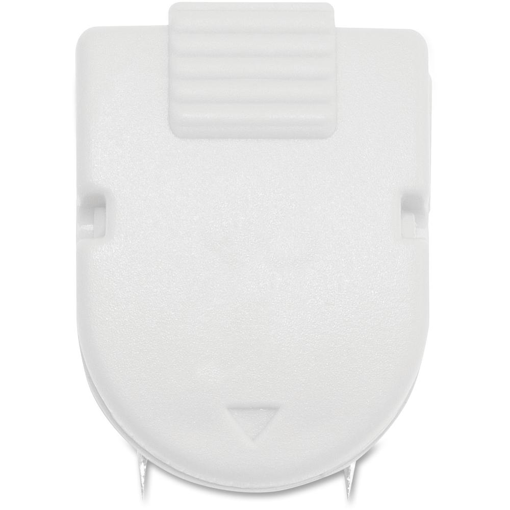 Advantus Panel Wall Clips - Standard - 40 Sheet Capacity - 50 / Box - White - Plastic. Picture 4