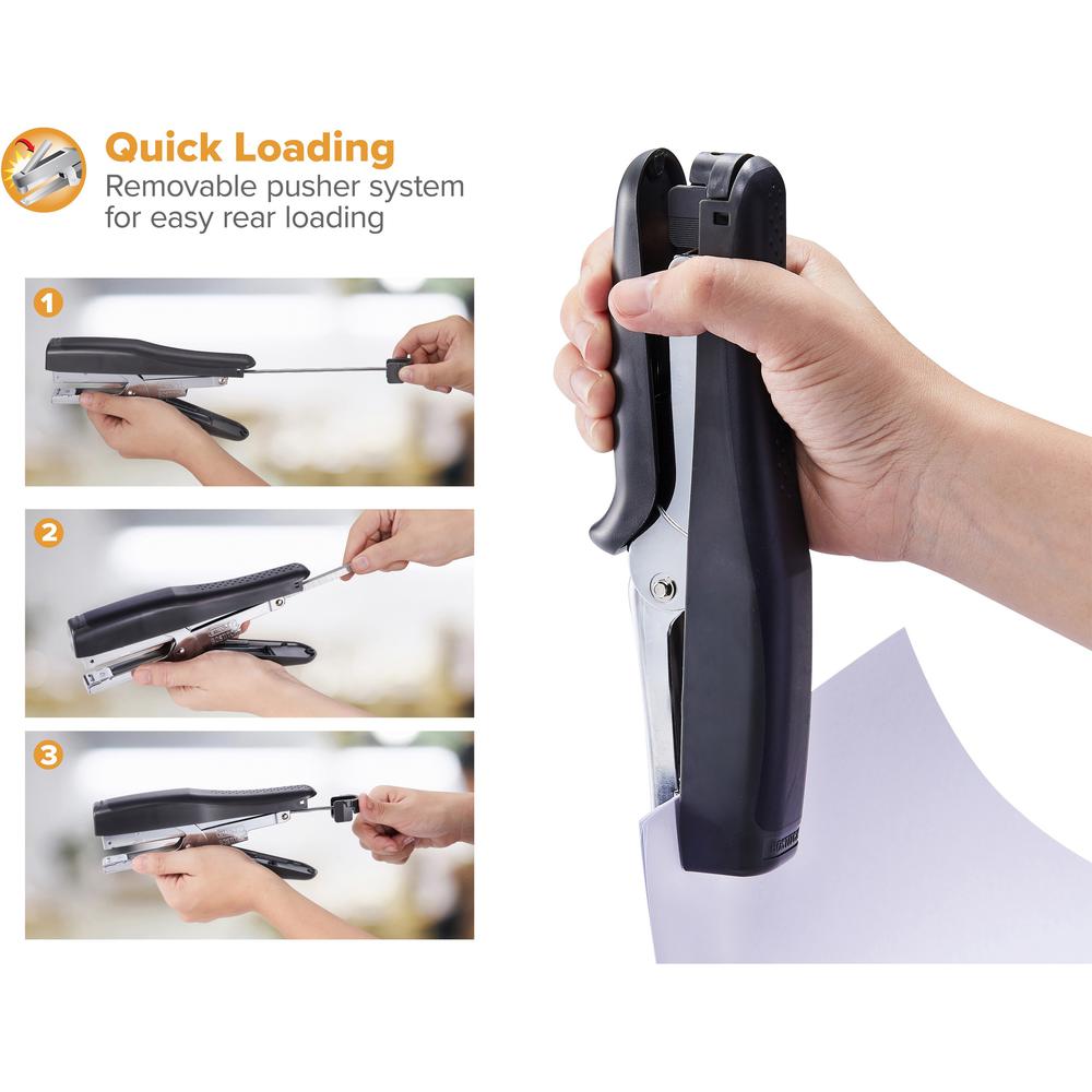 Bostitch B8 Xtreme Duty Plier Stapler - 45 of 20lb Paper Sheets Capacity - 210 Staple Capacity - Full Strip - 1/4" , 3/8" Staple Size - 1 Each - Black. Picture 8