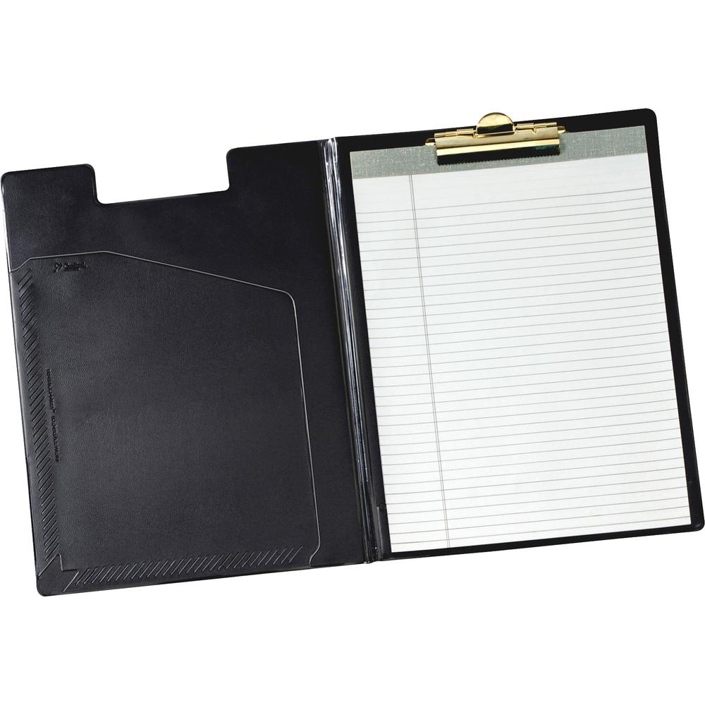 Cardinal 252 610 Letter Pad Folio - 8 1/2" x 11" - 100 Sheet Capacity - 1 Inside Front Pocket(s) - Vinyl, Polyvinyl Chloride (PVC) - Black - 1 Each. Picture 7