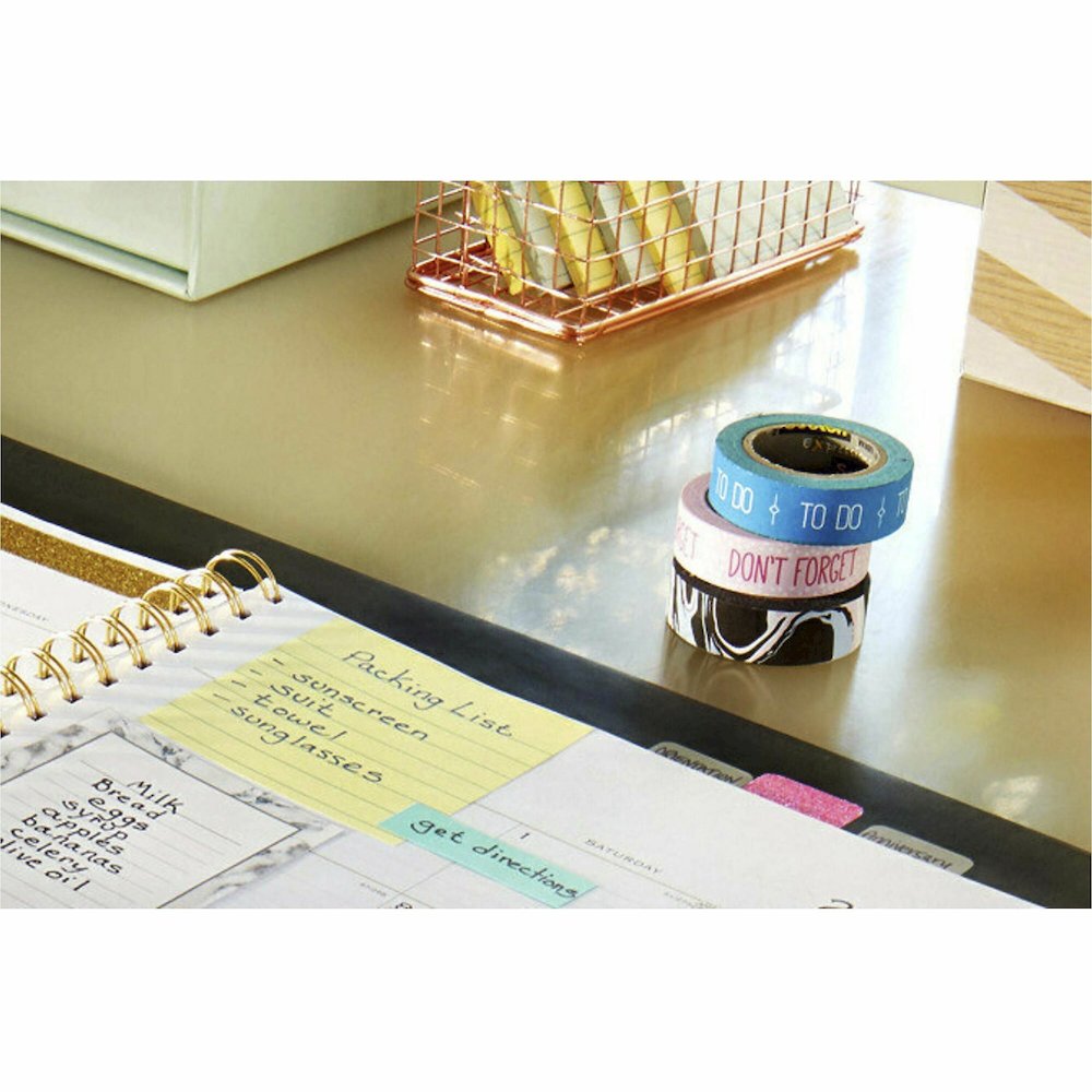 Post-it&reg; Original Lined Notes, Canary Yellow, 3" x 5" , 100 Sheets/Pad, 12 Pads/PK - 1200 x Canary Yellow - 3" Flag/Note Width x 5" Flag/Note Length - Rectangle - 100 Sheets per Pad - Ruled - Cana. Picture 12