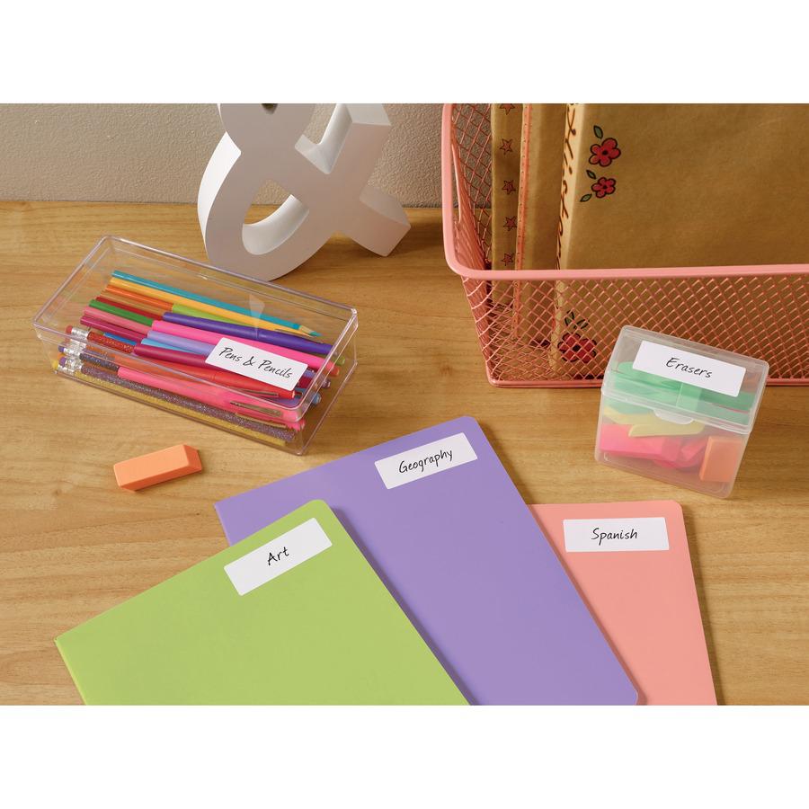 Avery&reg; Easy Peel&reg; Address Labels with Sure Feed™ Technology - 1" Width x 2 5/8" Length - Permanent Adhesive - Rectangle - Laser - Matte - White - Paper - 30 / Sheet - 100 Total Sheets - . Picture 3