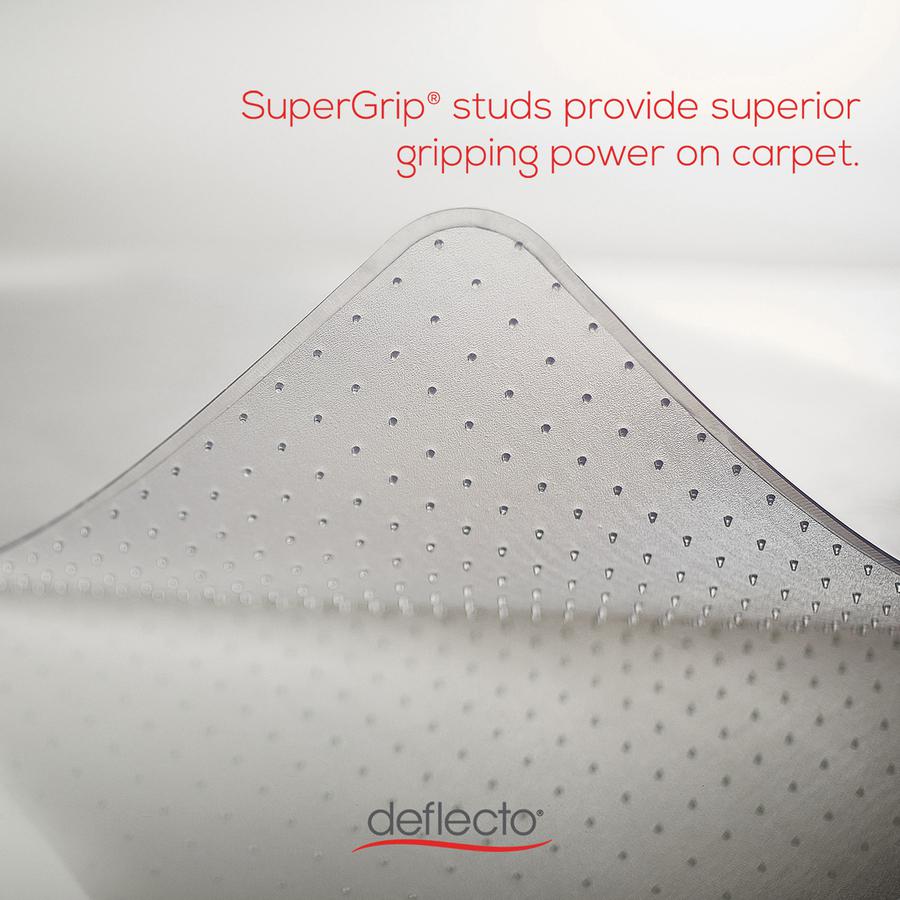 Deflecto RollaMat for Carpet - Carpeted Floor - 53" Length x 45" Width - Vinyl - Clear - 1Each. Picture 7