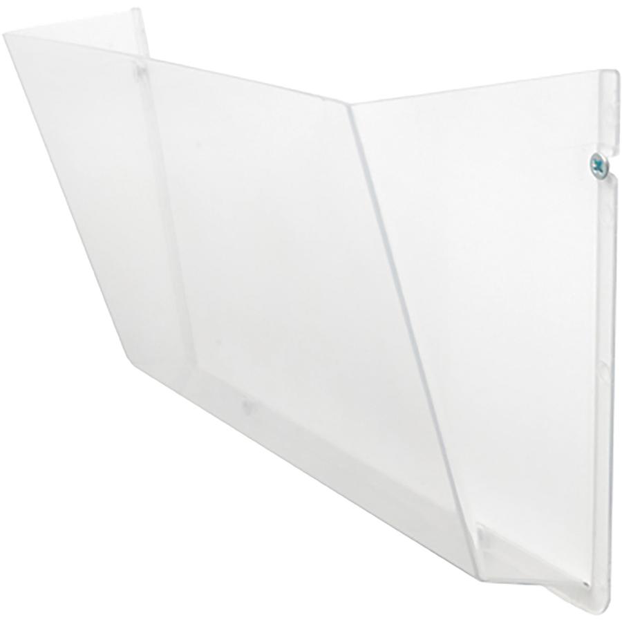 Deflecto Unbreakable DocuPocket - 1 Pocket(s) - 1 Compartment(s) - 6.50" Height x 14.50" Width x 3" Depth - Unbreakable - Clear - Plastic - 1 Each. Picture 5