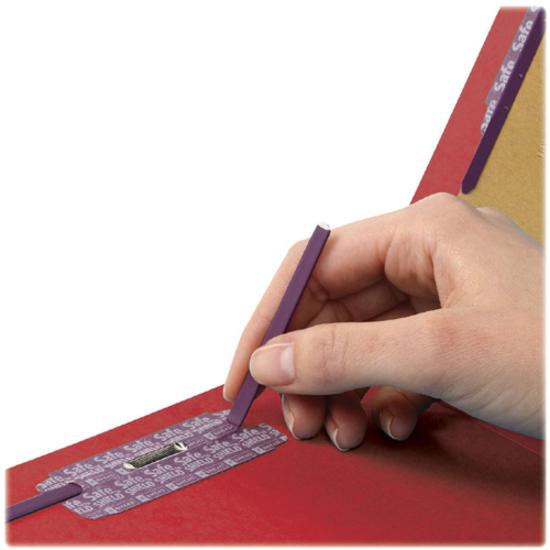 Smead SafeSHIELD 2/5 Tab Cut Letter Recycled Classification Folder - 8 1/2" x 11" - 2" Expansion - 2 x 2S Fastener - 2" for Folder - Top Tab Location - Right of Center Tab Position - 1 Divider - 25 pt. Picture 8