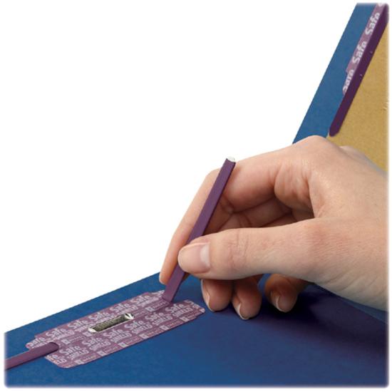 Smead SafeSHIELD 2/5 Tab Cut Letter Recycled Classification Folder - 8 1/2" x 11" - 2" Expansion - 2 x 2S Fastener(s) - 2" Fastener Capacity for Folder - Top Tab Location - Right of Center Tab Positio. Picture 11