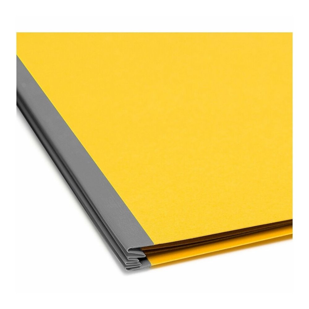 Smead SafeSHIELD 2/5 Tab Cut Legal Recycled Classification Folder - 8 1/2" x 14" - 2" Expansion - 2 x 2S Fastener - 2" for Folder - Top Tab Location - Right of Center Tab Position - 1 Divider - 25 pt.. Picture 9