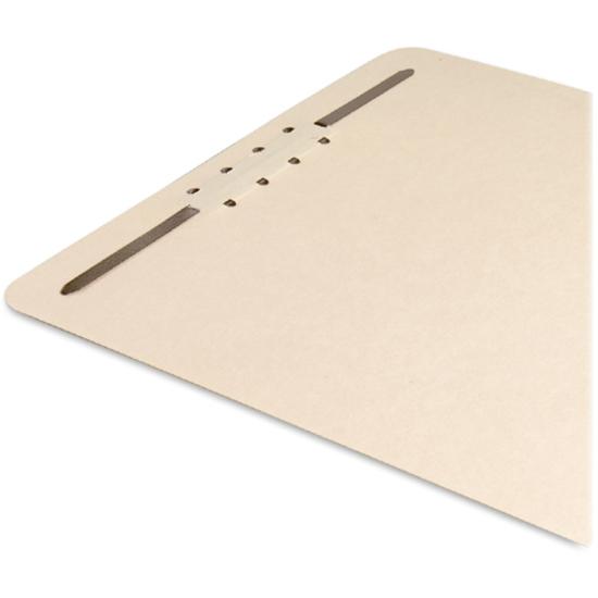 Smead File Backs with Fastener - 8.5" Height x 11.5" Width - 2" Maximum Capacity - For Letter 8 1/2" x 11" Sheet - Rectangular - Manila - 100 / Box. Picture 3