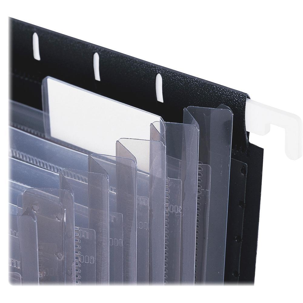 Smead Letter Expanding File - 8 1/2" x 11" - 7/8" Expansion - 13 Pocket(s) - 12 Divider(s) - Polypropylene - Black - 1 Each. Picture 5