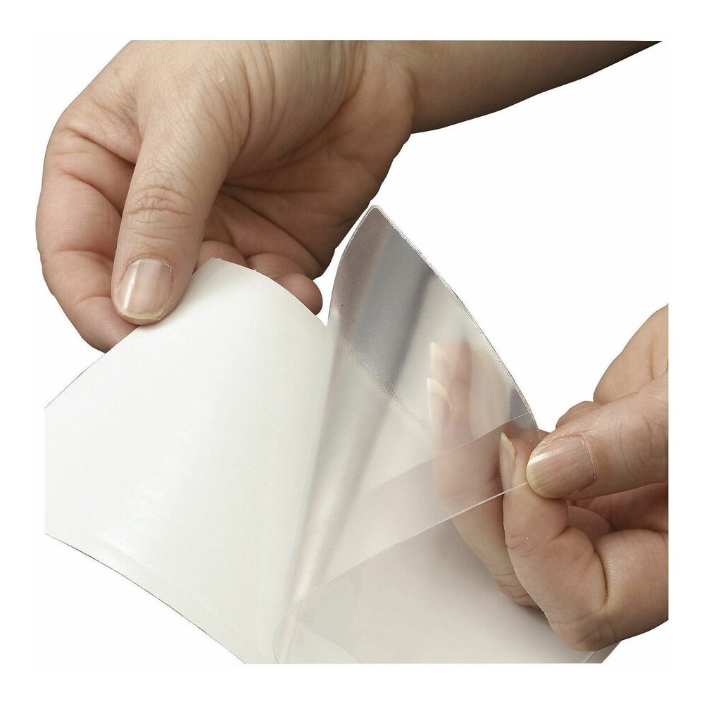 Smead Self-Adhesive Pockets - 3" Length - Clear - Poly - 100 / Box. Picture 8