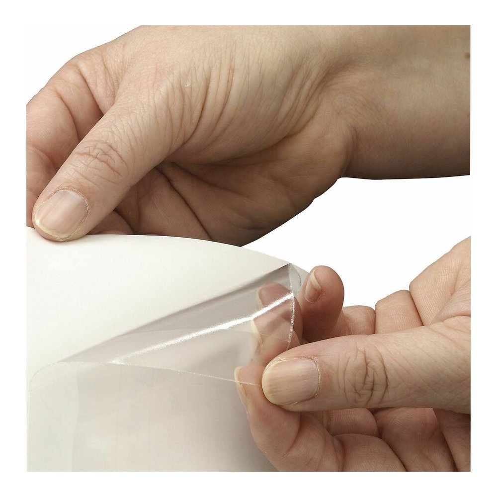 Smead Self-Adhesive Pockets - For 5 5/16" x 3 5/8" Sheet - Clear - Poly - 100 / Box. Picture 15
