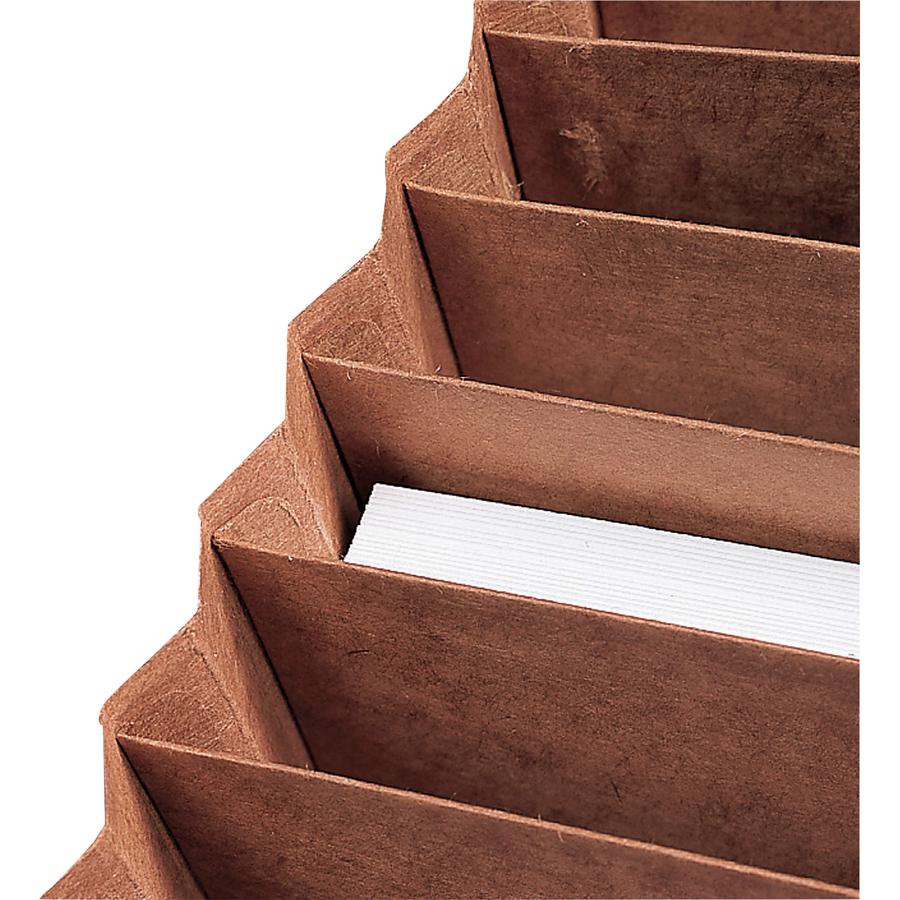 Smead Letter Yes Expanding File - 8 1/2" x 11" - 7/8" Expansion - 21 Pocket - Redrope - Tear Resistant Gusset - 30% Recycled - 1 Each. Picture 13