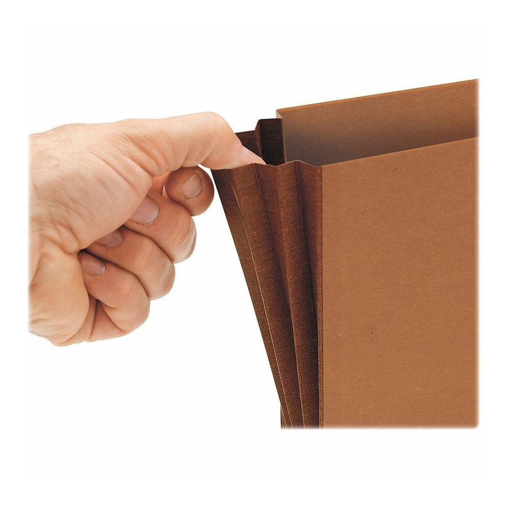 Smead Legal Recycled File Wallet - 8 1/2" x 14" - 5 1/4" Expansion - Top Tab Location - 11 pt. - Redrope - Elastic Closure, Flap, Reinforced Gusset, Tear Resistant - 30% Recycled - 1 Each. Picture 7