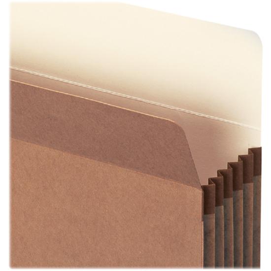 Smead Straight Tab Cut Letter Recycled File Pocket - 8 1/2" x 11" - 5 1/4" Expansion - Top Tab Location - 12.5 pt. - Redrope - Tear Resistant, Rounded Corner, Reinforced Gusset - 30% Recycled - 50 / B. Picture 10