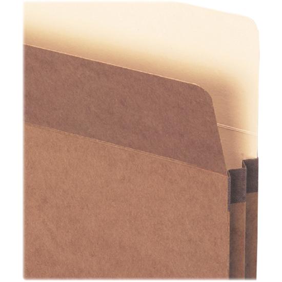 Smead Straight Tab Cut Legal Recycled File Pocket - 8 1/2" x 14" - 1 3/4" Expansion - Top Tab Location - 12.5 pt. - Redrope - Tear Resistant, Rounded Corner, Reinforced Gusset - 30% Recycled - 25 / Bo. Picture 10