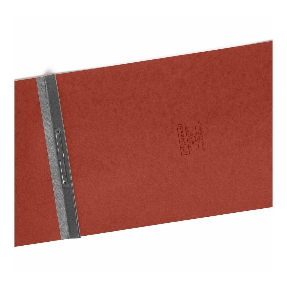 Smead Premium Pressboard Recycled Fastener Folder - 2" Folder Capacity - 8 1/2" x 14" - 2" Expansion - 1 Fastener - 25 pt. - Pressboard - Red - Reinforced Hinge, Heavy Duty, Moisture Resistant, Stain . Picture 8