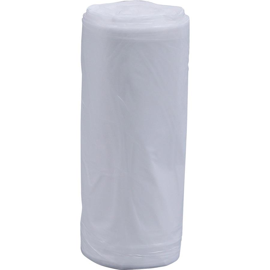 Genuine Joe Clear Trash Can Liners - Small Size - 16 gal Capacity - 33" Length x 24" Width x 0.60 mil (15 Micron) Thickness - Low Density - Clear - 500/Box - 1 Carton. Picture 14