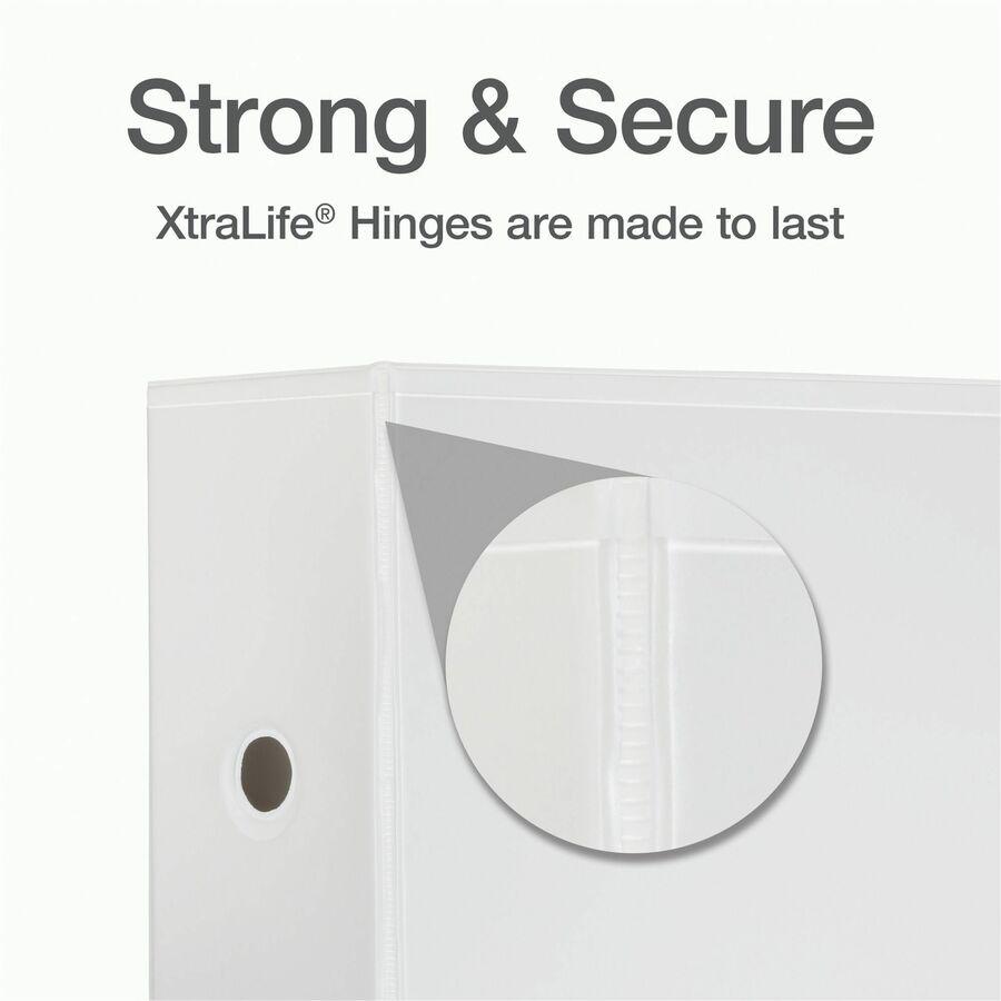 Cardinal Xtralife ClearVue Locking Slant-D Binders - 5" Binder Capacity - Letter - 8 1/2" x 11" Sheet Size - 1100 Sheet Capacity - 4 3/8" Spine Width - 3 x D-Ring Fastener(s) - 2 Inside Front & Back P. Picture 9