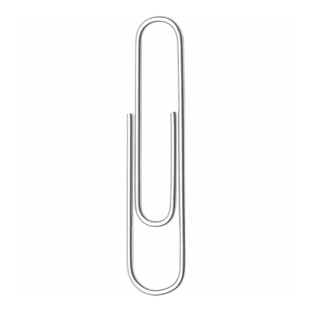 ACCO Premium Paper Clips - No. 1 - 10 Sheet Capacity - Strain Resistant, Galvanized, Corrosion Resistant - Silver - Metal, Zinc Plated - 100/Box - 10 / Pack. Picture 13