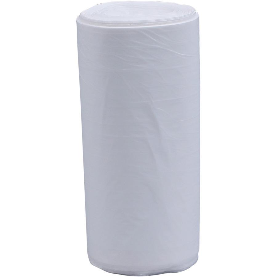 Genuine Joe High-Density Can Liners - Small Size - 16 gal Capacity - 32" Length x 24" Width x 0.31 mil (8 Micron) Thickness - High Density - Clear - Resin - Office Waste, Industrial Trash - 50/Roll - . Picture 16